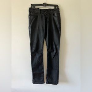 Gel print sleek denim jeans